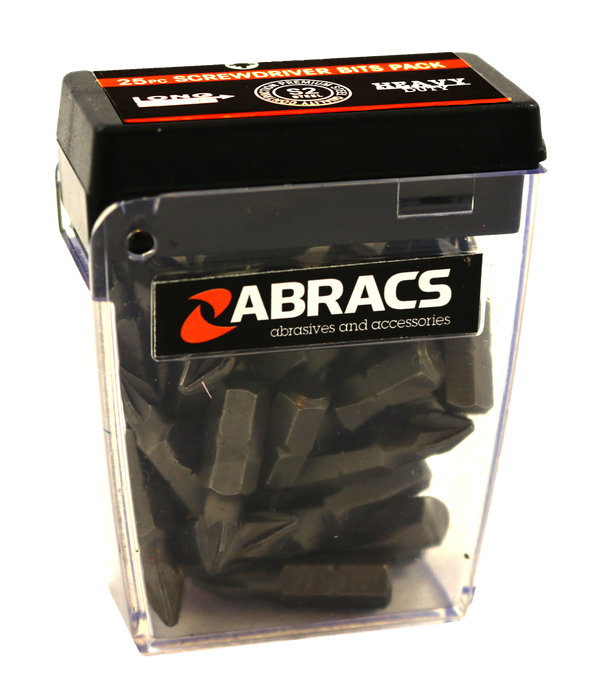 Abracs 25mm PH2 Screwdriver Bit - 25(Pcs) Pack of 1, PH225