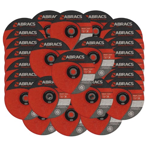Abracs Phoenix II Flat Metal Cutting Discs, 230mm x 3mm x 22mm - Pack of 25, PH23030FM