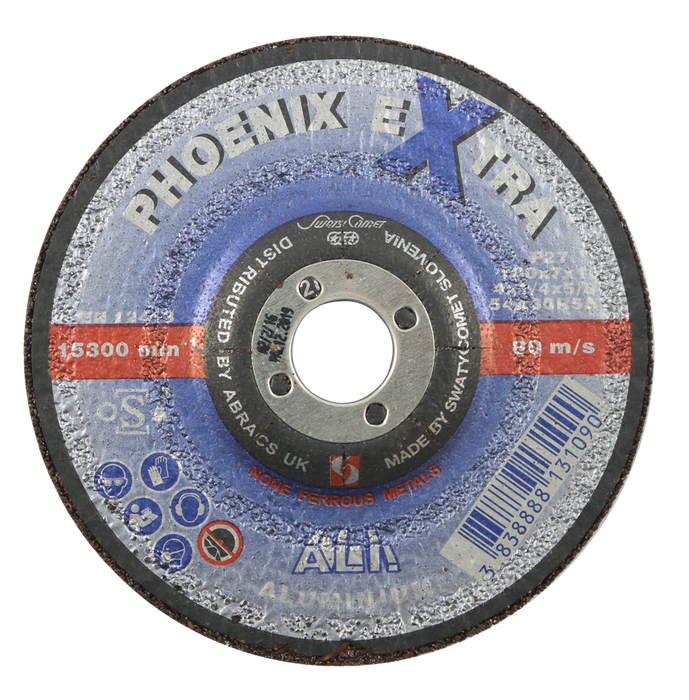 Abracs Phoenix Extra ALI Cutting Discs, 100mm x 7mm x 16mm - Pack of 10, PHA10070DA