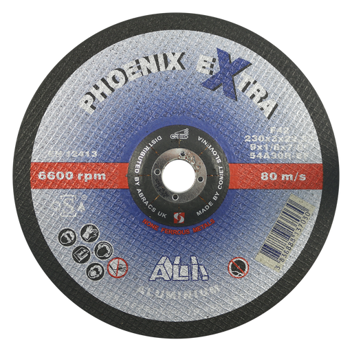 Abracs Phoenix Extra ALI Cutting Discs, 230mm x 3mm x 22mm - Pack of 25, PHA23030DA