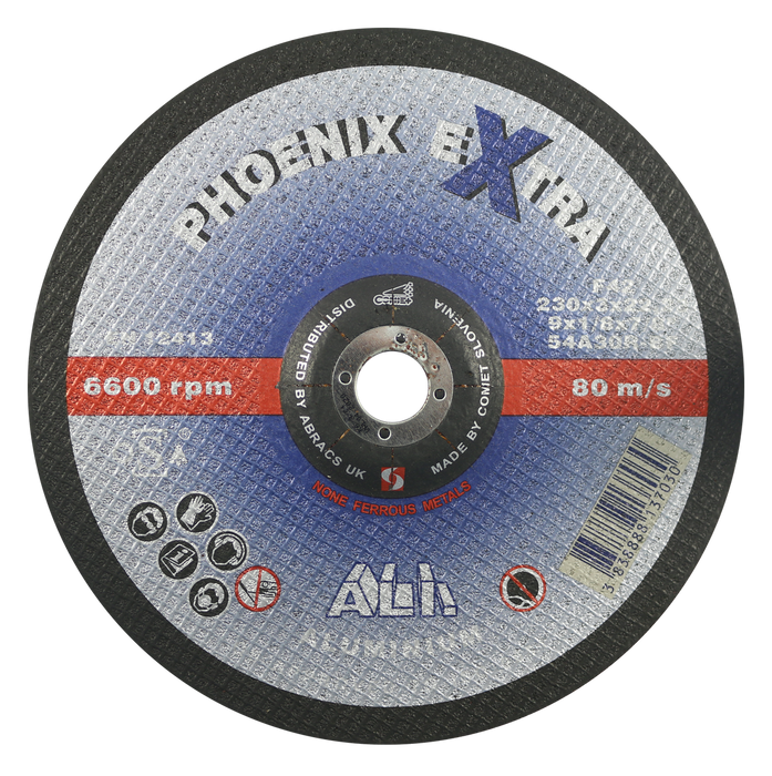 Abracs Phoenix Extra ALI Cutting Discs, 230mm x 3mm x 22mm - Pack of 25, PHA23030DA