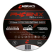 Abracs Phoenix Extra Thin Cutting Discs - Tins of 10, 115mm x 1.0mm x 22mm, PHET11510FIT
