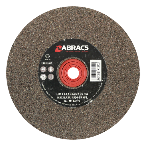 Abracs AL/OX Grind Wheel, 150mm x 13mm x 36g, PHGW15013A036