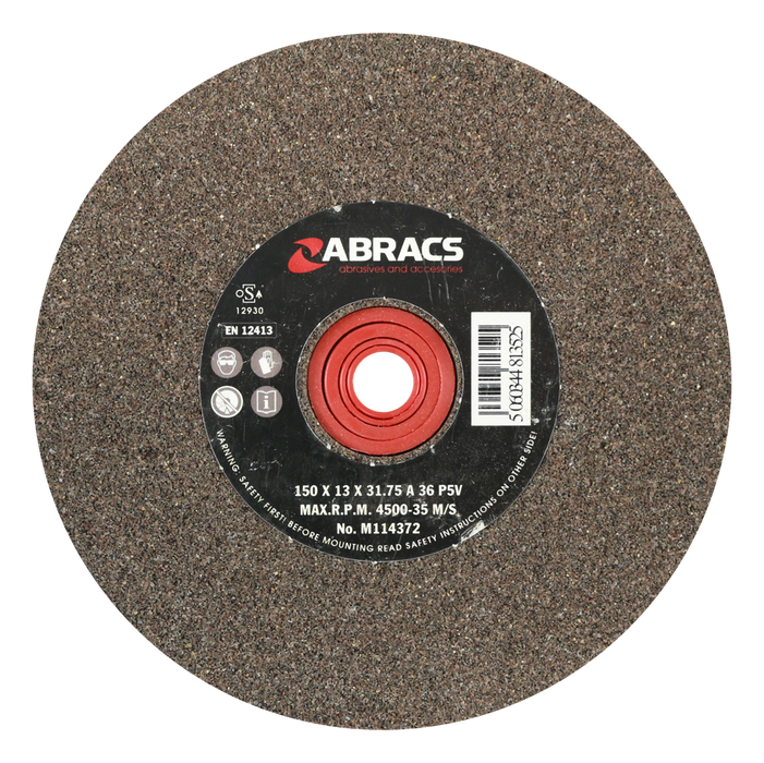 Abracs AL/OX Grind Wheel, 150mm x 13mm x 36g, PHGW15013A036
