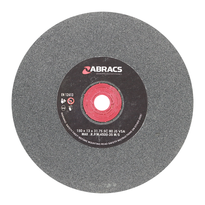 Abracs SIL/CR Grind Wheel, 150mm x 13mm x 80g, PHGW15013C80