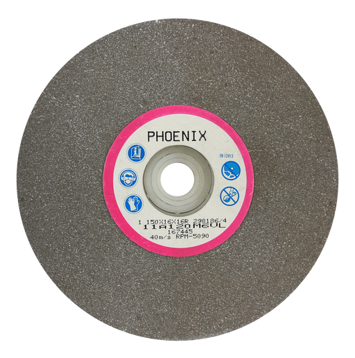 Abracs AL/OX Grind Wheel, 150mm x 16mm x 120g, PHGW15016A120