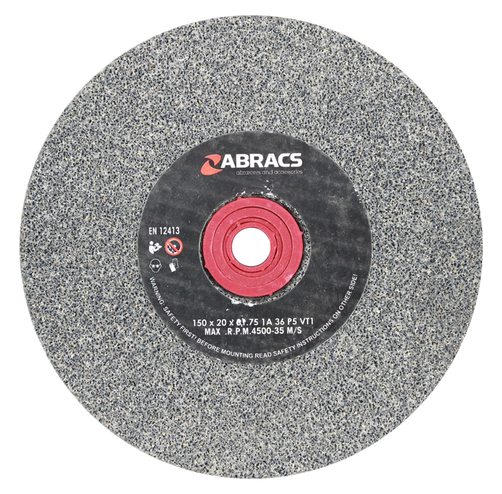 Abracs AL/OX Grind Wheel, 150mm x 20mm x 36g, PHGW15020A036