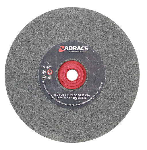 Abracs SIL/CR Grind Wheel, 150mm x 20mm x 80g, PHGW15020C80