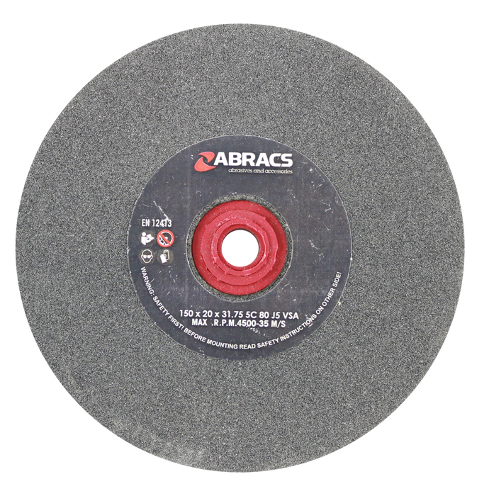 Abracs SIL/CR Grind Wheel, 150mm x 20mm x 80g, PHGW15020C80