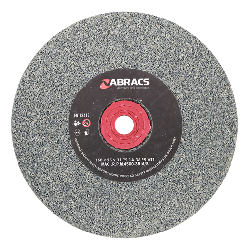 Abracs AL/OX Grind Wheel, 150mm x 25mm x 36g, PHGW15025A036