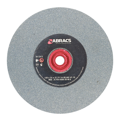 Abracs AL/OX Grind Wheel, 150mm x 25mm x 80g, PHGW15025A080