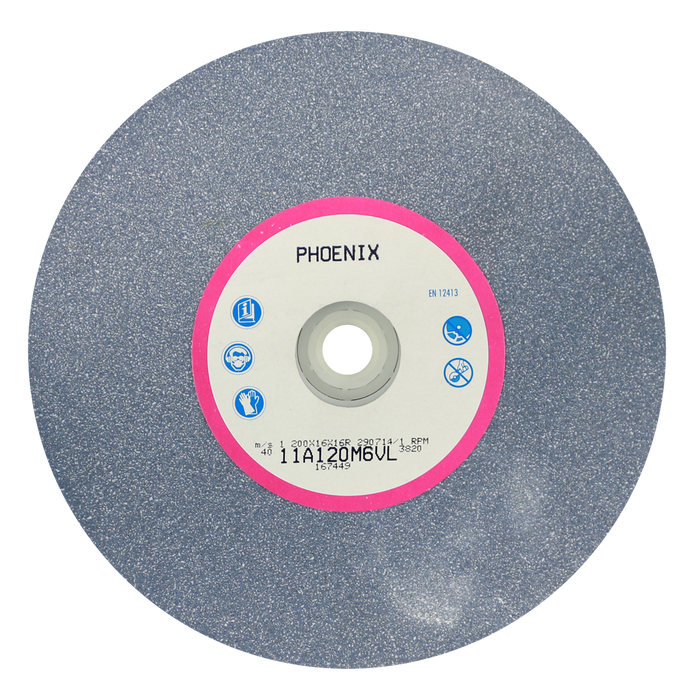 Abracs AL/OX Grind Wheel, 200mmx16mm x 120g, PHGW20016A120