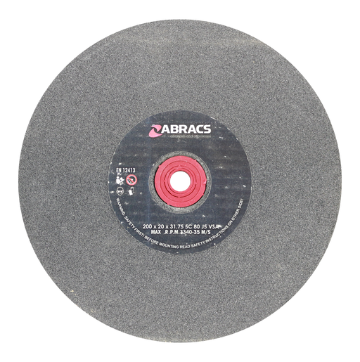 Abracs SIL/CR Grind Wheel, 200mm x 20mm x 80g, PHGW20020C80
