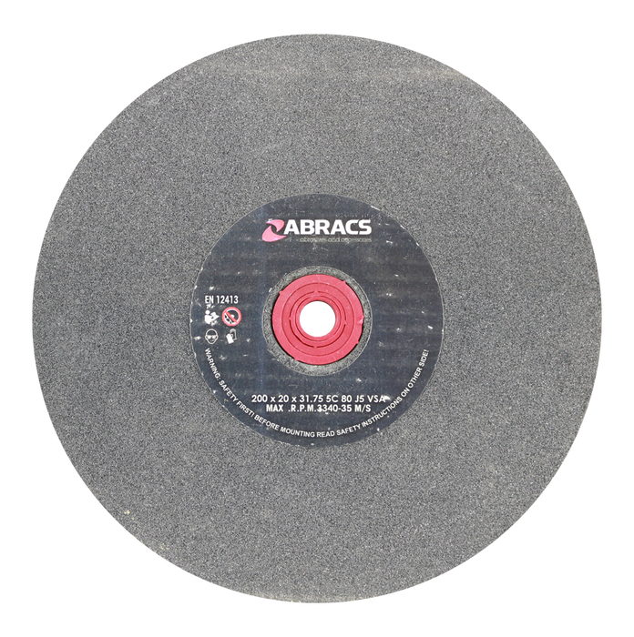 Abracs SIL/CR Grind Wheel, 200mm x 20mm x 80g, PHGW20020C80