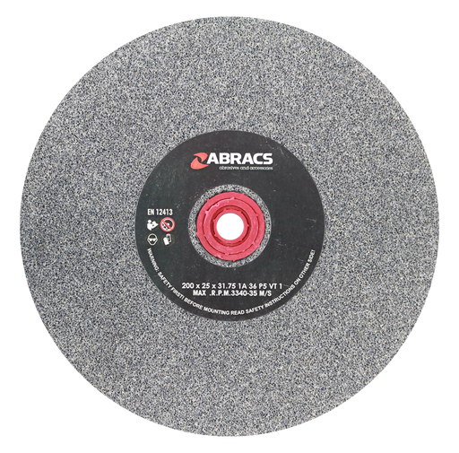 Abracs AL/OX Grind Wheel, 200mm x 25mm x 36g, PHGW20025A036