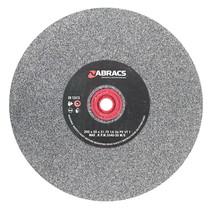 Abracs AL/OX Grind Wheel, 200mm x 25mm x 36g, PHGW20025A036