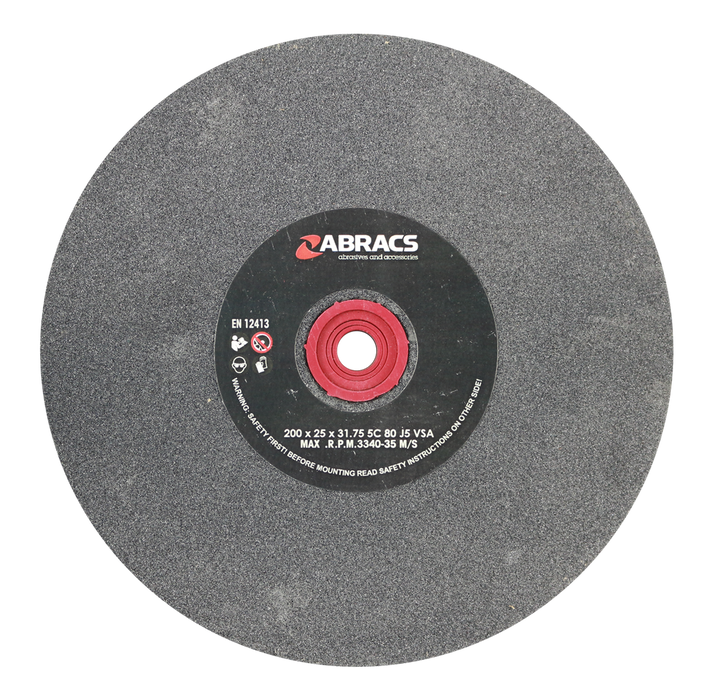 Abracs SIL/CR Grind Wheel, 200mm x 25mm x 80g, PHGW20025C80
