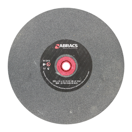 Abracs SIL/CR Grind Wheel, 200mm x 32mm x 80g, PHGW20032C80