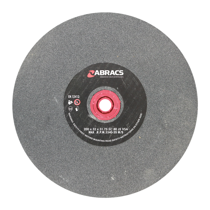 Abracs SIL/CR Grind Wheel, 200mm x 32mm x 80g, PHGW20032C80