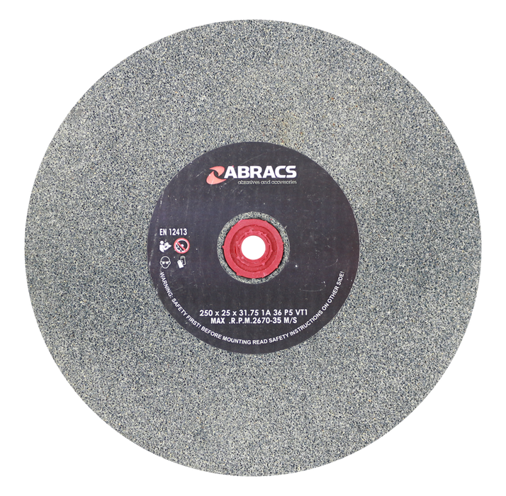 Abracs AL/OX Grind Wheel, 250mm x 25mm x 36g, PHGW25025A036