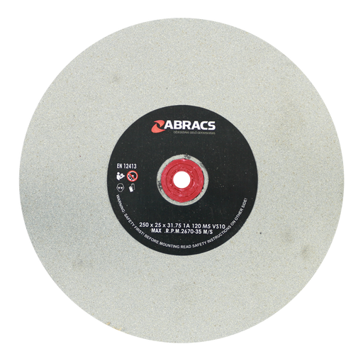 Abracs AL/OX Grind Wheel, 250mm x 25mm x 120g, PHGW25025A120