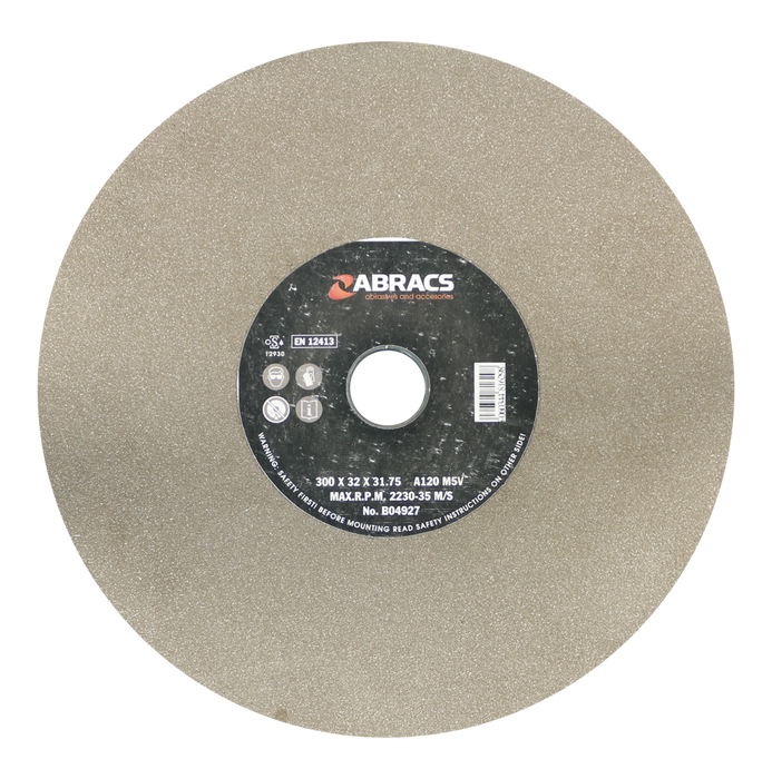 Abracs AL/OX Grind Wheel, 300mm x 32mm x 120g, PHGW30032A120