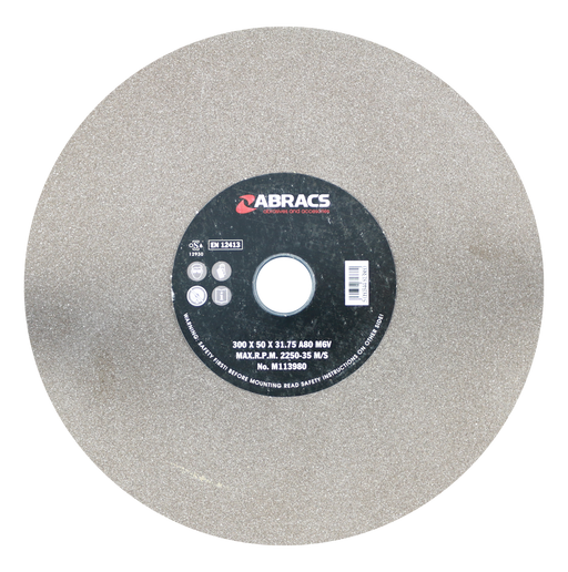 Abracs AL.OX Grind Wheel, 300mm x 50mm x 80g, PHGW30050A080