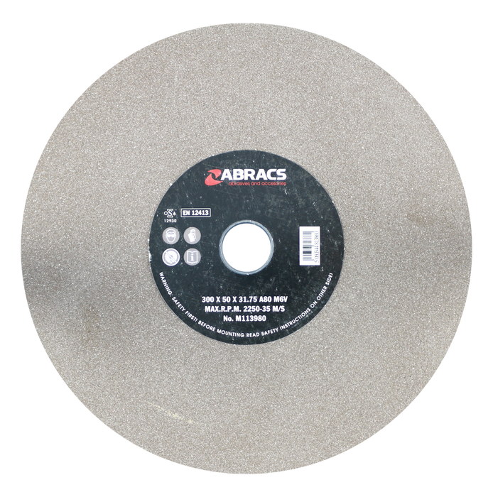 Abracs AL.OX Grind Wheel, 300mm x 50mm x 80g, PHGW30050A080