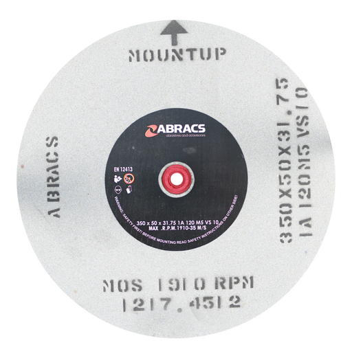 Abracs AL/OX Grind Wheel, 350mm x 50mm x 120g, PHGW35050A120