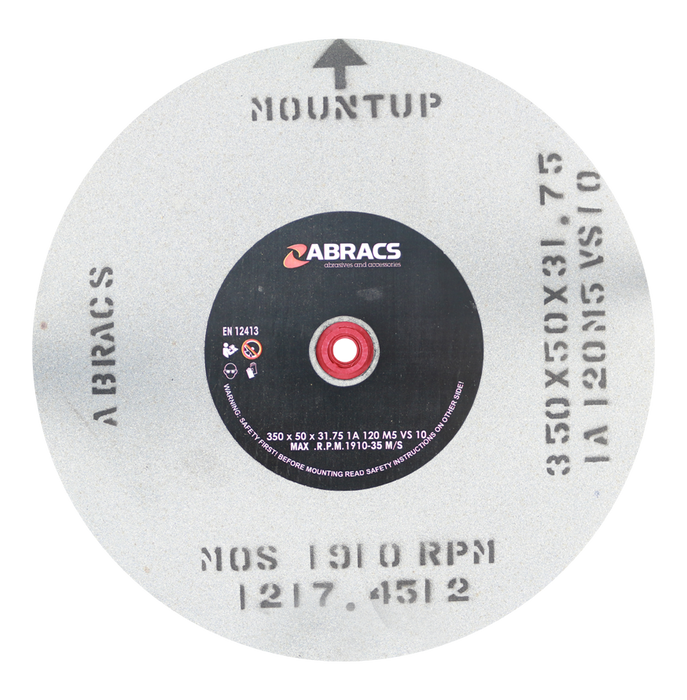 Abracs AL/OX Grind Wheel, 350mm x 50mm x 120g, PHGW35050A120