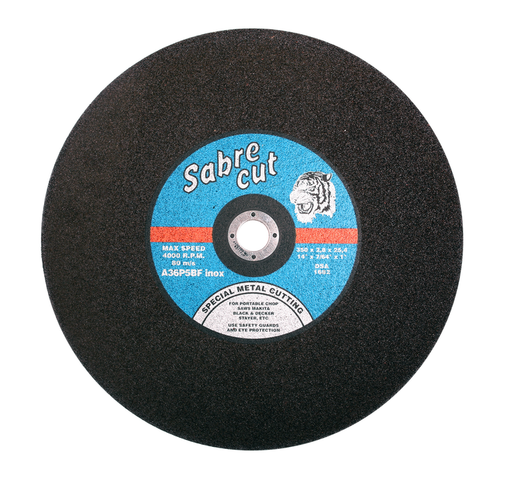 Abracs Sabre Cut Flat Inox Cutting Discs, 350mm x 2.8mm x 25mm - Pack of 25, PHS3502825FI