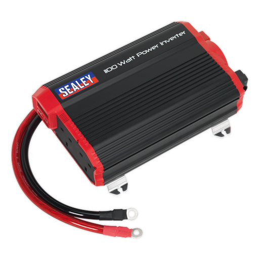 Sealey PI1100 Power Inverter Modified Sine Wave 1100W 12V DC - 230V ~ 50Hz, Ex-Showroom, Grade B, 6 Months Warranty