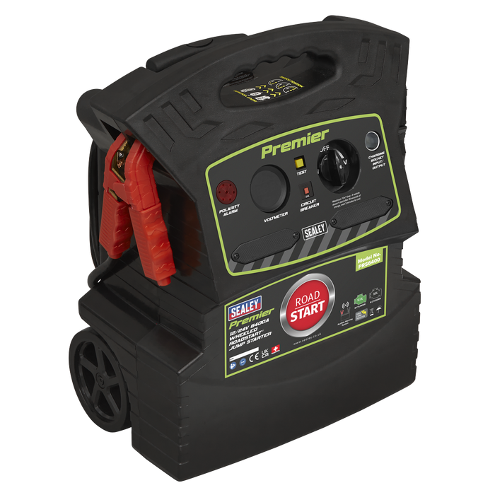 Sealey PRS6400 Premier 12/24V 6400A Wheeled RoadStart® Jump Starter