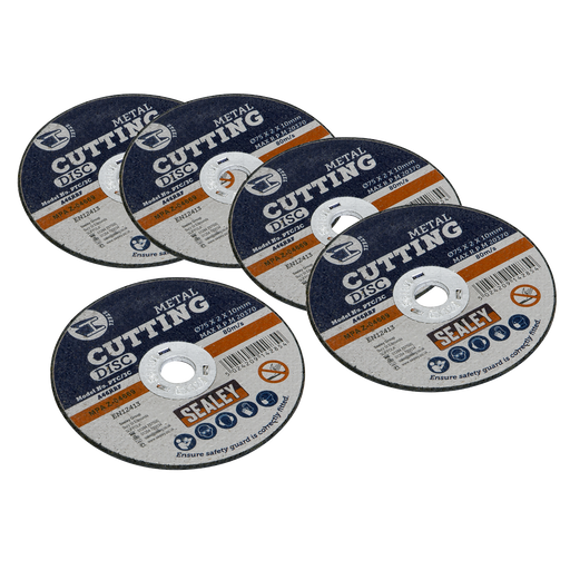 Sealey Cutting Discs, Ø75x2mmØ10mm Bore - Pack of 5, PTC/3C5