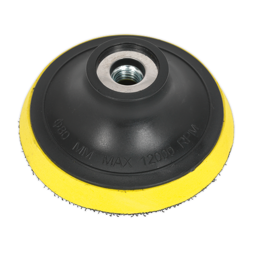 Sealey Hook-and-Loop Backing Pad, Ø75mm M10 x 1.5mm, PTC75VM10