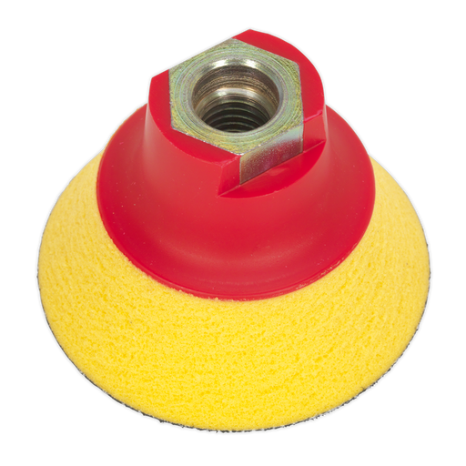 Sealey Hook-and-Loop Ultra-Soft Backing Pad, Ø75mm M14 x 2mm, PTCBPV4S