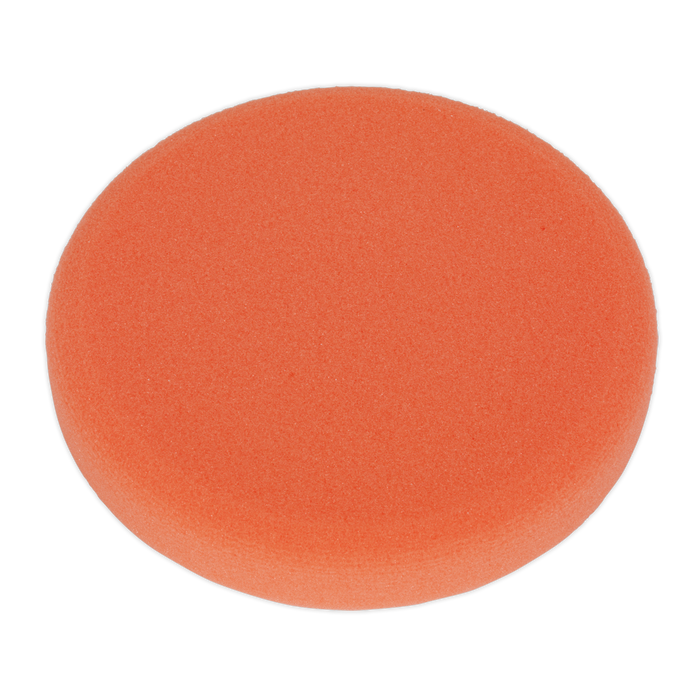 Sealey Buffing & Polishing Foam Hook-and-Loop, Ø150x25mm Orange/Firm, PTCCHV150O