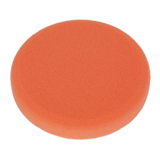 Sealey Buffing & Polishing Foam Hook-and-Loop, Ø150x25mm Orange/Firm, PTCCHV150O