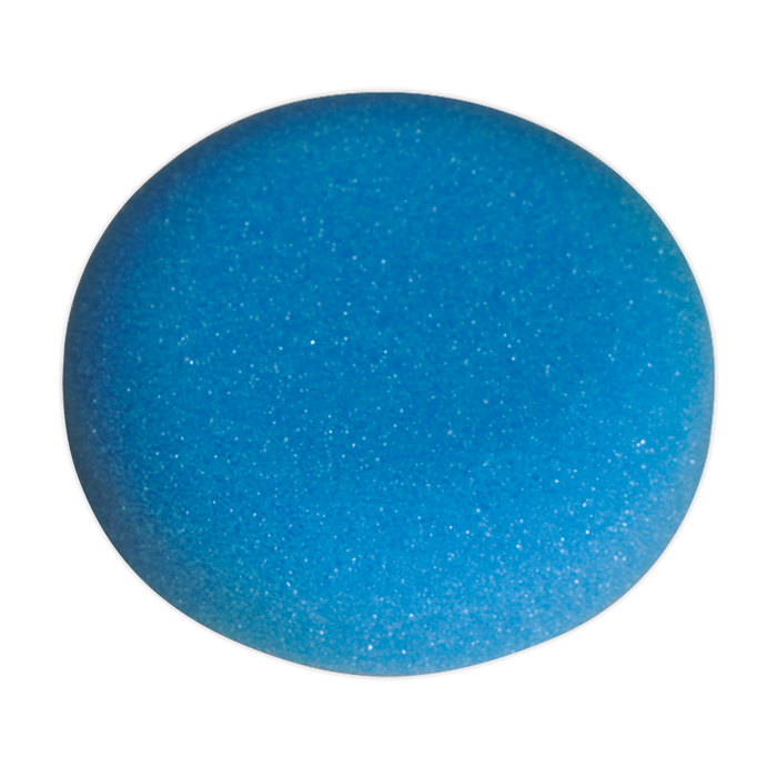 Sealey Buffing & Polishing Foam Hook-and-Loop, Ø80 x 25mm Blue/Medium, PTCCHV79B