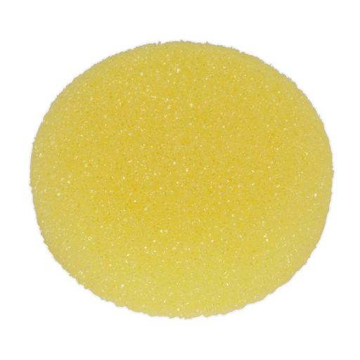 Sealey Buffing & Polishing Foam Hook-and-Loop, Ø80 x 25mm Yellow/Coarse, PTCCHV79Y