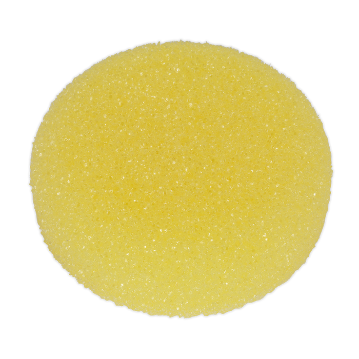 Sealey Buffing & Polishing Foam Hook-and-Loop, Ø80 x 25mm Yellow/Coarse, PTCCHV79Y