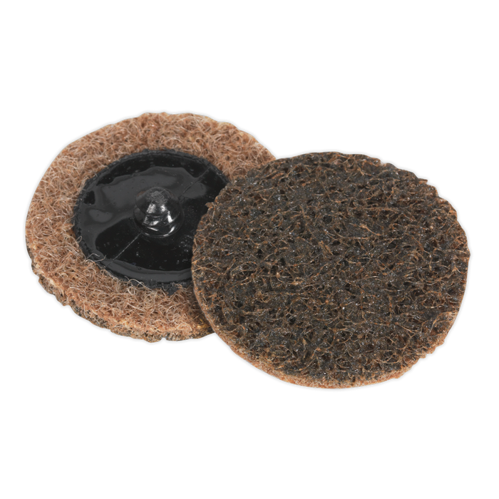 Sealey Quick-Change Preparation Pad, Ø50mm Coarse - Pack of 10, PTCQC50C