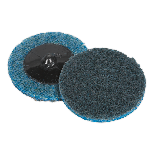 Sealey Quick-Change Preparation Pad, Ø50mm Fine - Pack of 10, PTCQC50F