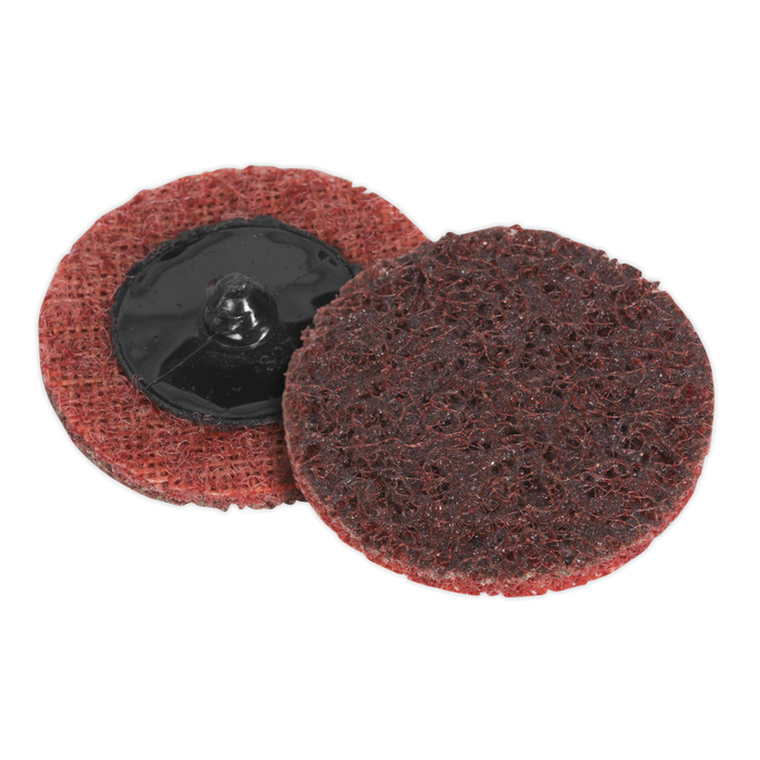 Sealey Quick-Change Preparation Pad Ø50mm Medium - Pack of 10, PTCQC50M