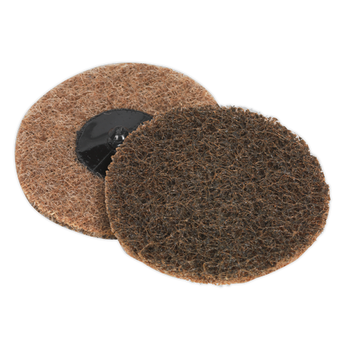 Sealey Quick-Change Preparation Pad Ø75mm Coarse - Pack of 10, PTCQC75C