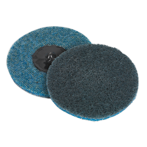 Sealey Quick-Change Preparation Pad, Ø75mm Fine - Pack of 10, PTCQC75F