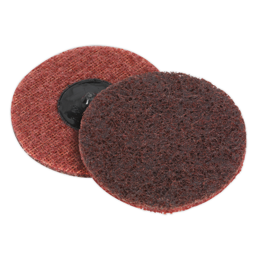 Sealey Quick-Change Preparation Pad, Ø75mm Medium - Pack of 10, PTCQC75M