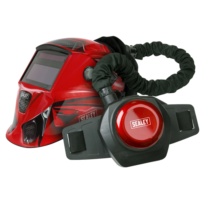 Welding Helmet with TH2 Powered Air Purifying Respirator (PAPR) Auto Darkening, PWH617, Sealey