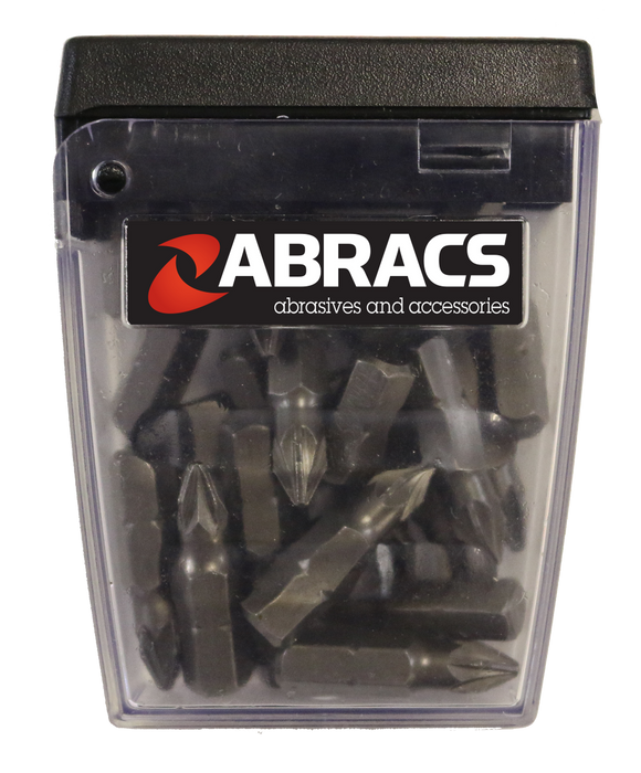 Abracs 25mm PZ2 Screwdriver Bit - 25(Pcs) Pack of 1, PZ225