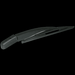 Plastic Wiper arm & Blade Set - 16€³, Exact Fit, CCL - RBA-727